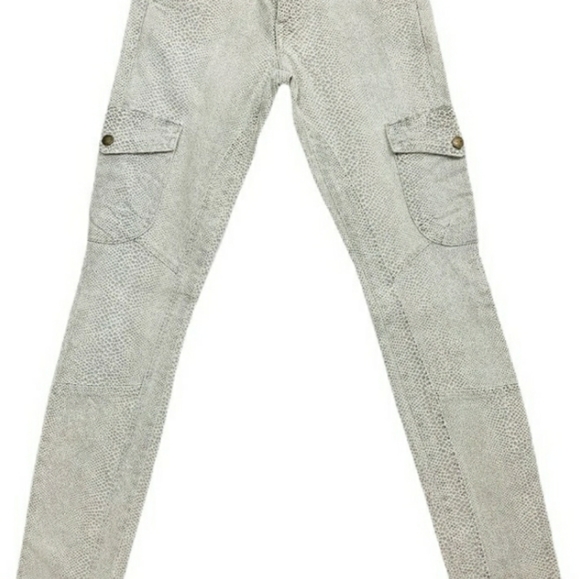 Current/Elliott python print cargo pocket skinny - Picture 3 of 6